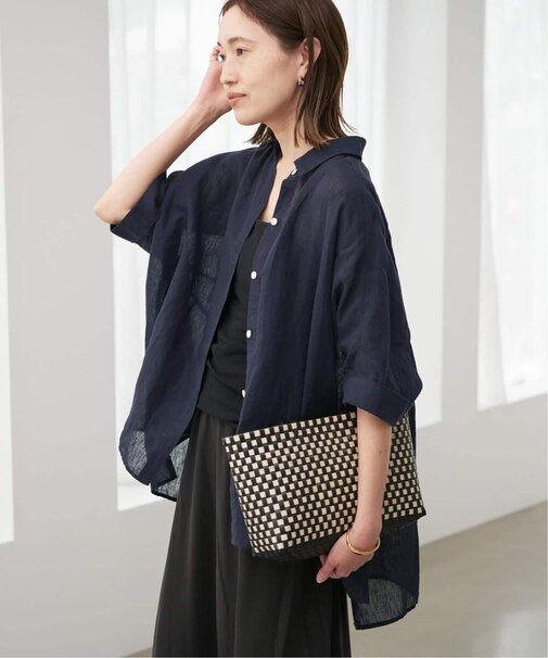 《シリーズあり》リネンコットンBOXシャツ