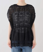 normment/ノーメント COTTON LACE GATHER TUNIC S26S-1545