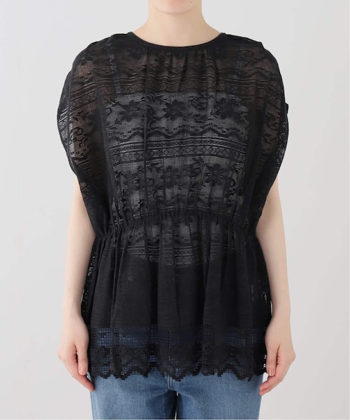 normment/ノーメント COTTON LACE GATHER TUNIC S26S-1545