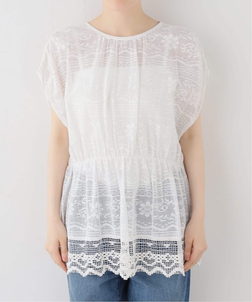 normment/ノーメント COTTON LACE GATHER TUNIC S26S-1545
