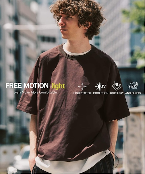 【FREE MOTION LIGHT】ラグランTシャツ