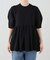 CLANE/クラネ PEPLUM HALF SLEEVE KNIT TOPS 10106-2133
