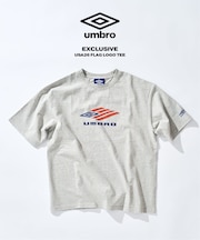 UMBRO×417 USA26 FLAG LOGO TEE