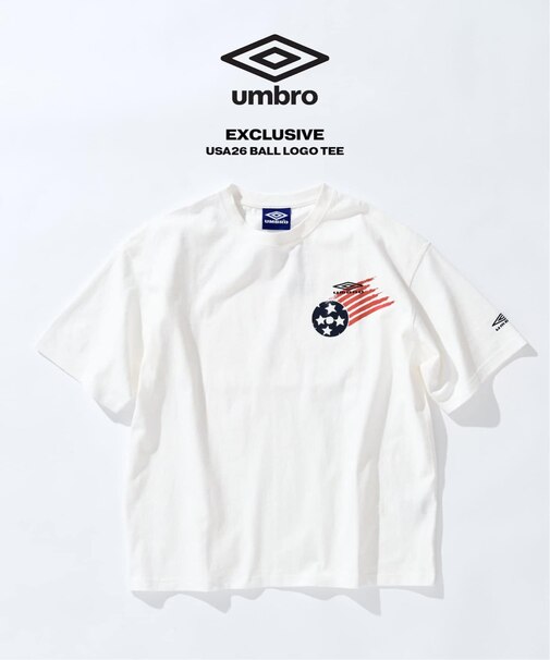 UMBRO×417 USA26 BALL LOGO TEE