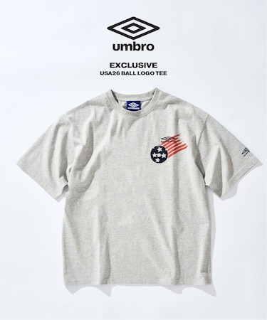 UMBRO×417 USA26 BALL LOGO TEE