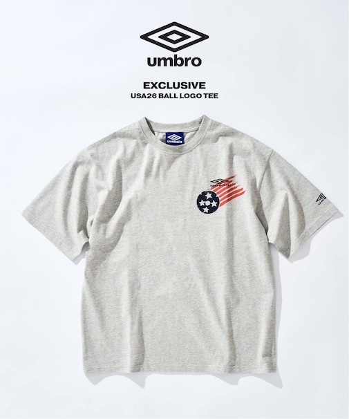 UMBRO×417 USA26 BALL LOGO TEE