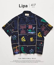 LIPA×417 エンブロイダリーシャツ