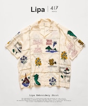 LIPA×417 エンブロイダリーシャツ