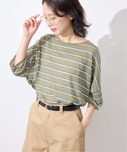 《シリーズあり》コットンシルクハーフスリーブニット