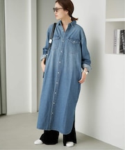 《シリーズあり》LEDENIM BDU デニムシャツワンピース