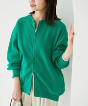 《WEB限定/追加》ダブルZIP クルーネックカーディガン