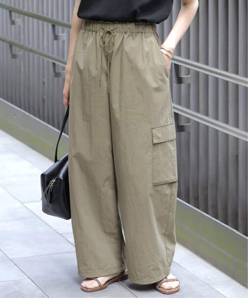 CNドレープポプリンカーゴパンツ
