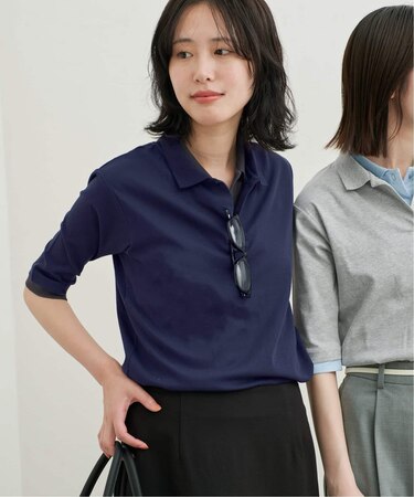 Layered 襟付きTシャツ