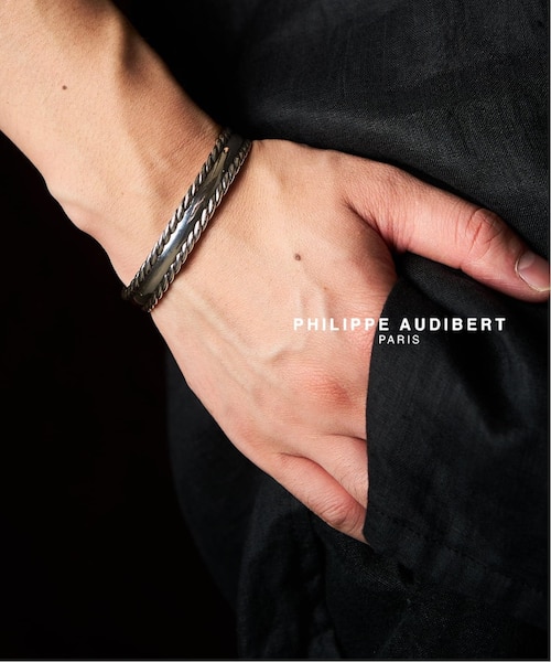 フィリップオーディベル バングル CESAR RIGID BRACELET PHILIPPE AUDIBERT Cesar rigid bracelet silver plated｜フォー
