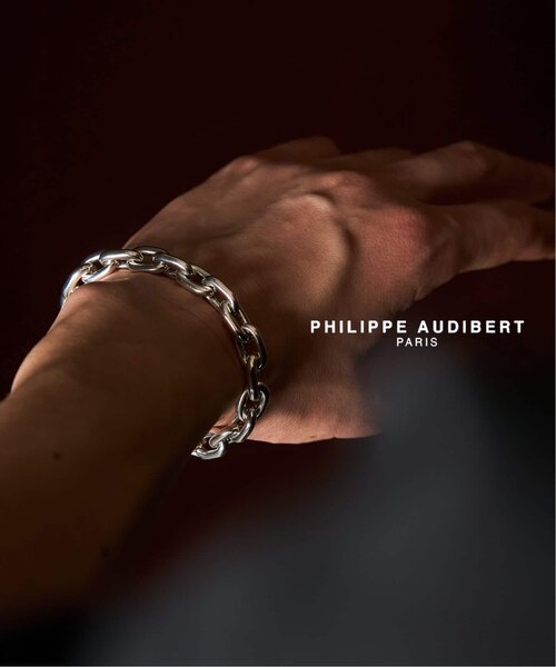 PHILIPPE AUDIBERT Cesar rigid bracelet silver plated｜フォー