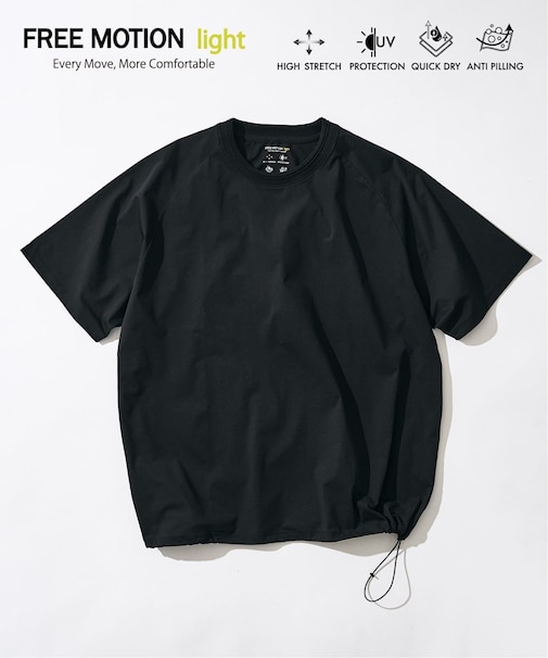 【FREE MOTION LIGHT】ラグランTシャツ