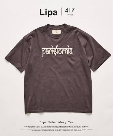 LIPA×417 エンブロイダリーTシャツ