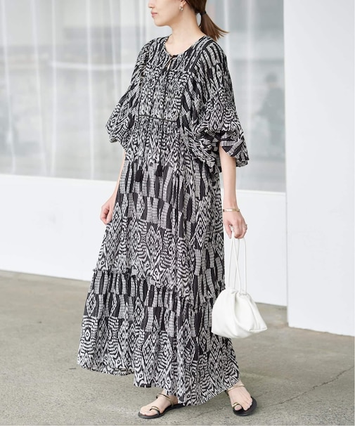India Ikat ワンピース