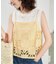 Indiaスクエア刺繍キャミ