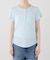 クレープリブ ヘンリーネック5分袖 TEE
