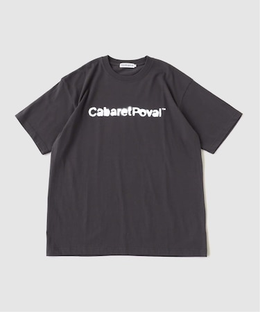 cabaret poval / キャバレーポバール Stencil Logo Tee
