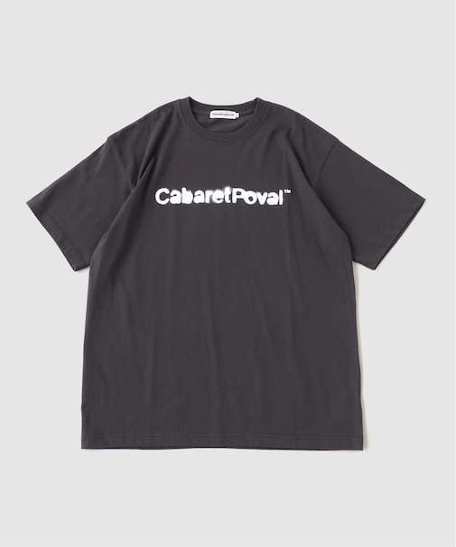 cabaret poval / キャバレーポバール Stencil Logo Tee