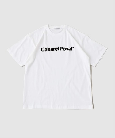 cabaret poval / キャバレーポバール Stencil Logo Tee