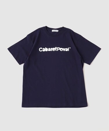 cabaret poval / キャバレーポバール Stencil Logo Tee