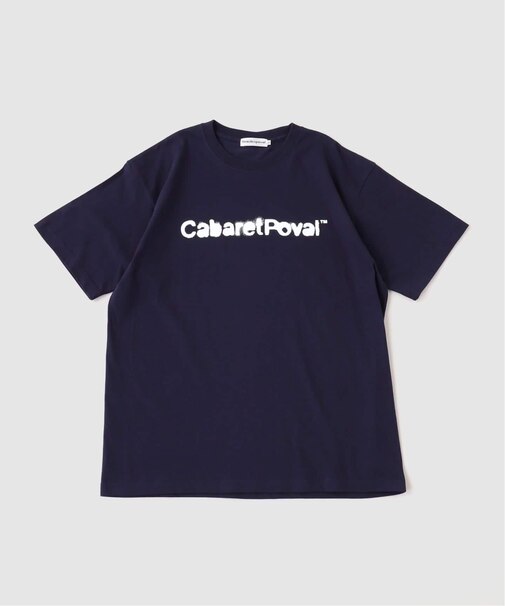 cabaret poval / キャバレーポバール Stencil Logo Tee