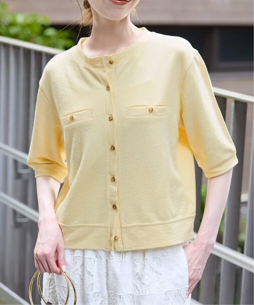 《WEB限定カラーあり》スラブテレコSSカーディガン