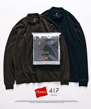 【Hanes×417 EDIFICE】別注 CLEAR CUT COTTON SMOOTH MOCK NECK(MODERN FIT)