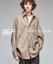 LE JAPON ウールレギュラーシャツ