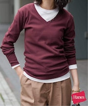 《2枚セット》HANES/ヘインズ SLOBE別注 2PACK リブロンTEE