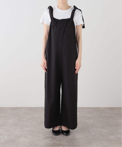 normment/ノーメント SLOBE別注 COTTON POPLIN RIBBON JUMPSUIT