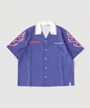 ART OF FOOTBALL / Samurai Blue Button Down Shirt