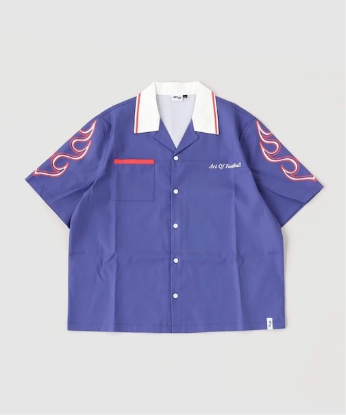 ART OF FOOTBALL / Samurai Blue Button Down Shirt