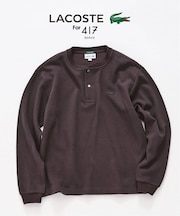 LACOSTE × 417 ヘンリーネック ワッフルTシャツ