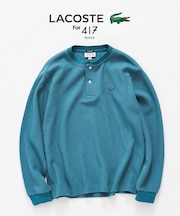 LACOSTE × 417 ヘンリーネック ワッフルTシャツ