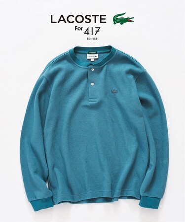 LACOSTE × 417 ヘンリーネック ワッフルTシャツ