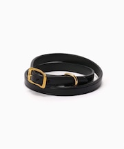 TORY LEATHER / トリーレザー 3/4 wide plain creased belt