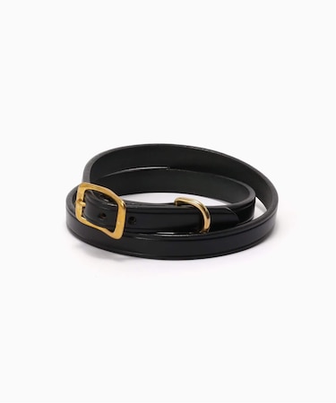 TORY LEATHER / トリーレザー 3/4 wide plain creased belt