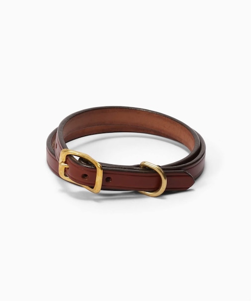 TORY LEATHER / トリーレザー 3/4 wide plain creased belt