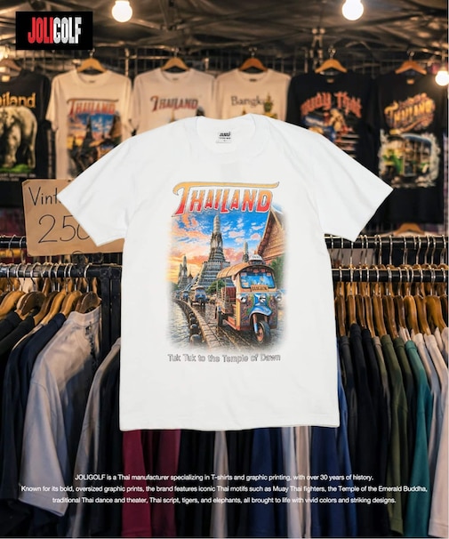 JOLIGOLF / ジョリゴルフ souvenir tee white