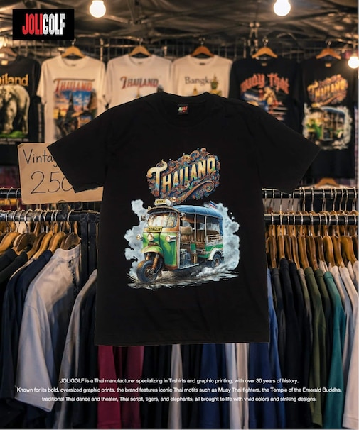 JOLIGOLF / ジョリゴルフ souvenir tee black