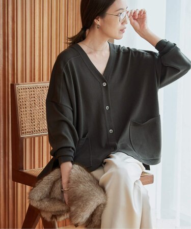 《WEB限定カラーあり/追加》ウォッシャブルワイドシルエットカーディガン