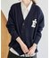 《WEB限定カラーあり/追加》サガラ刺繍スエットライクニットカーディガン