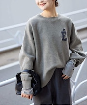 《WEB限定カラーあり/シリーズあり/追加》サガラ刺繍スウェットライクニット