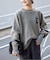 《WEB限定カラーあり/シリーズあり/追加》サガラ刺繍スウェットライクニット