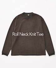 ロールネック ニットTシャツ