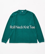 ロールネック ニットTシャツ
